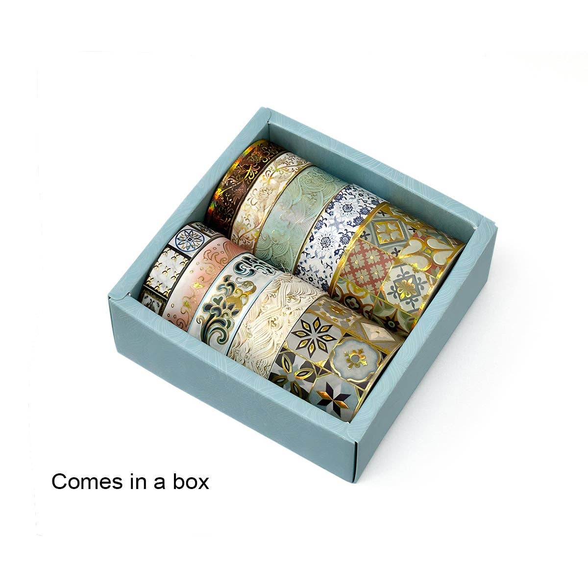 Wrapables.com - Wholesale Washi Tape - Wrapables Decorative Gold Foil Washi Tape Box Set6