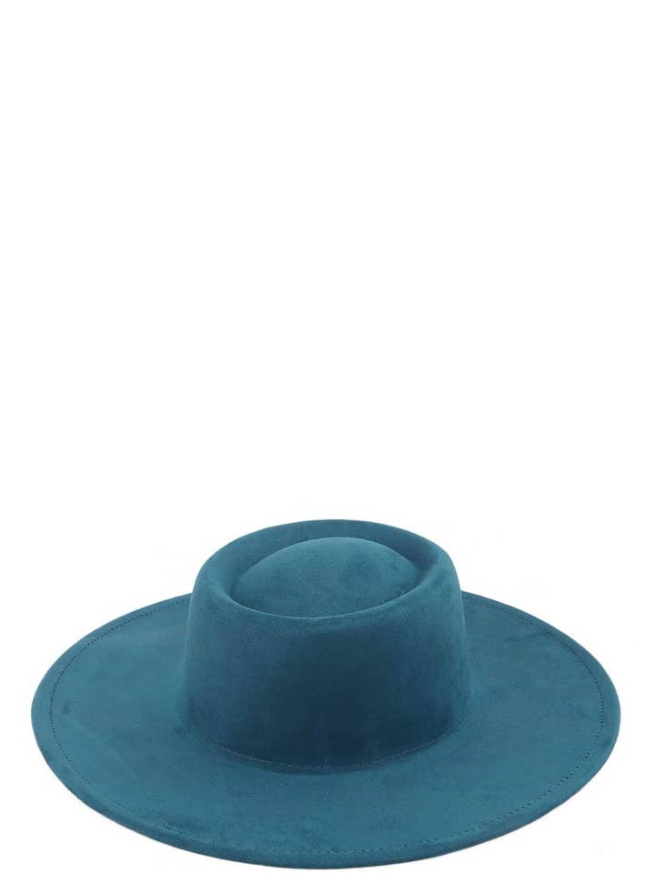 Cappello Fedora a tesa larga in tinta unita per la vendita all'ingrosso da parte di Shop Neighbors