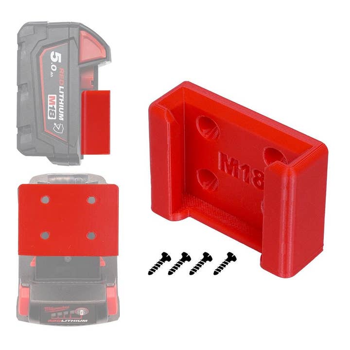 Support mural pour batterie Milwaukee M18 et étagère de rangement pour la vente par Proto Market