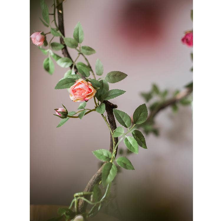 Rustic Reach - Vente Plantes artificielles - Rose en soie, 57 pouces de long13