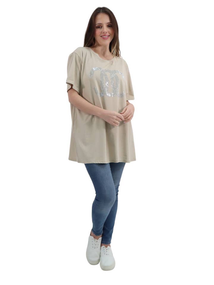 Miss Bold – wholesale Tunic – Women’s – Italian Diamante CC Print T-Shirt