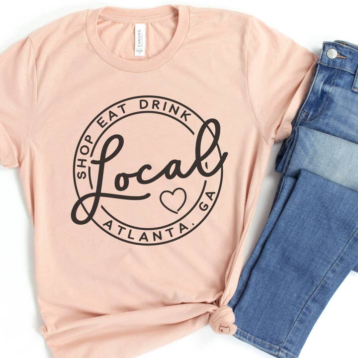 Quotable Life - Wholesale T-Shirt (Graphic) - Women's - Custom Local Circle Shop Eat Drink Tee NEW COLORS