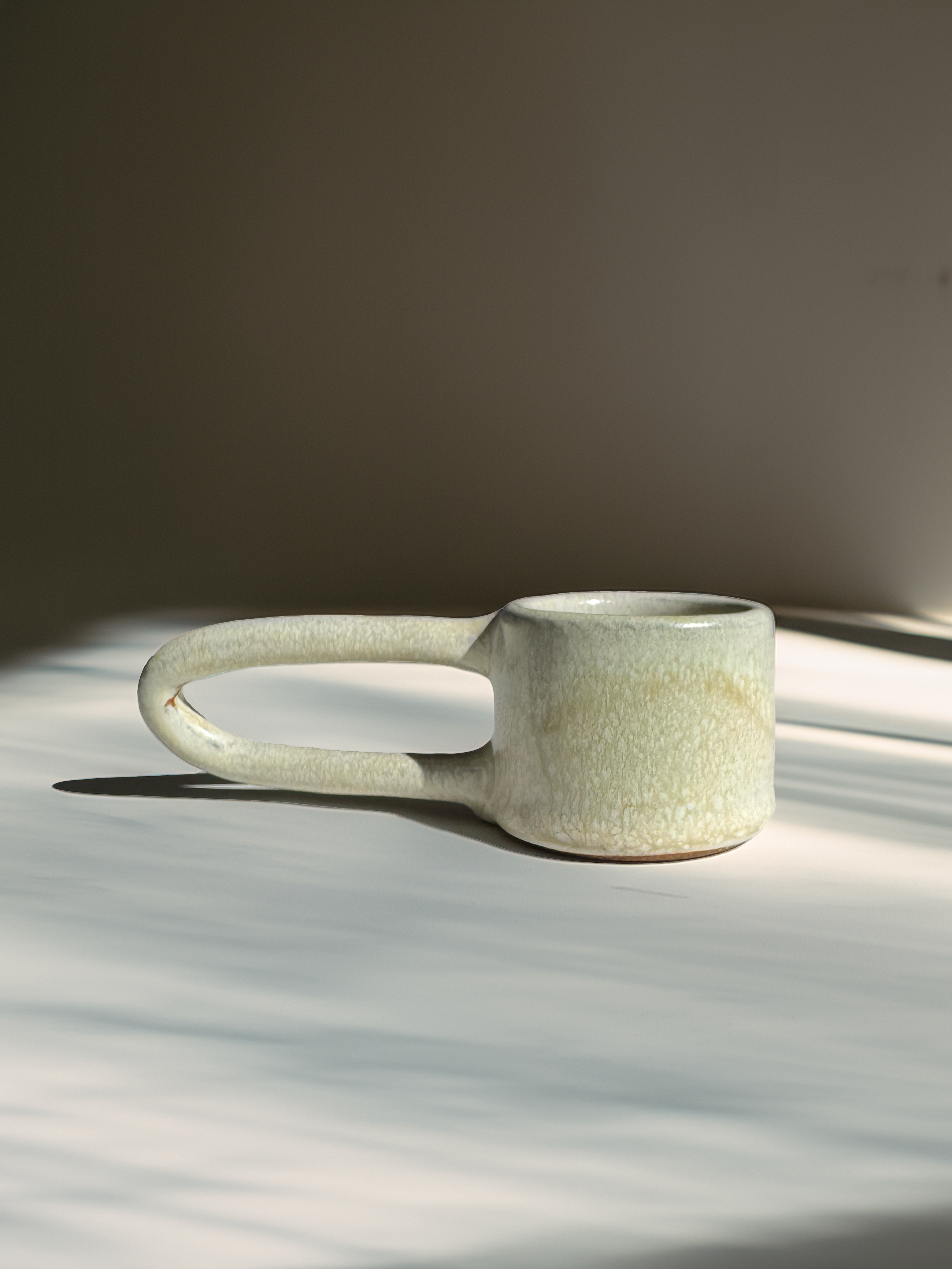 Holydirtstudio.com - Wholesale Coffee Mug - Handmade Ceramic Long Handle Espresso Mug, Artisan Pottery, Opal2