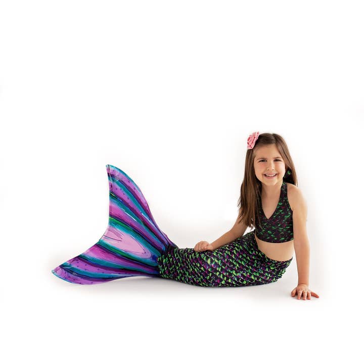 Sun Tail Mermaid - Vente Déguisement – enfant - Vêtements Dragon Tail Mermaid Tail Skin pour enfants, filles, adolescentes et femmes2