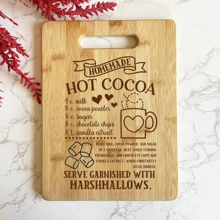 Ginger Squared - Wholesale Cutting Board - Cutting Board- Hot Cocoa Recipe0