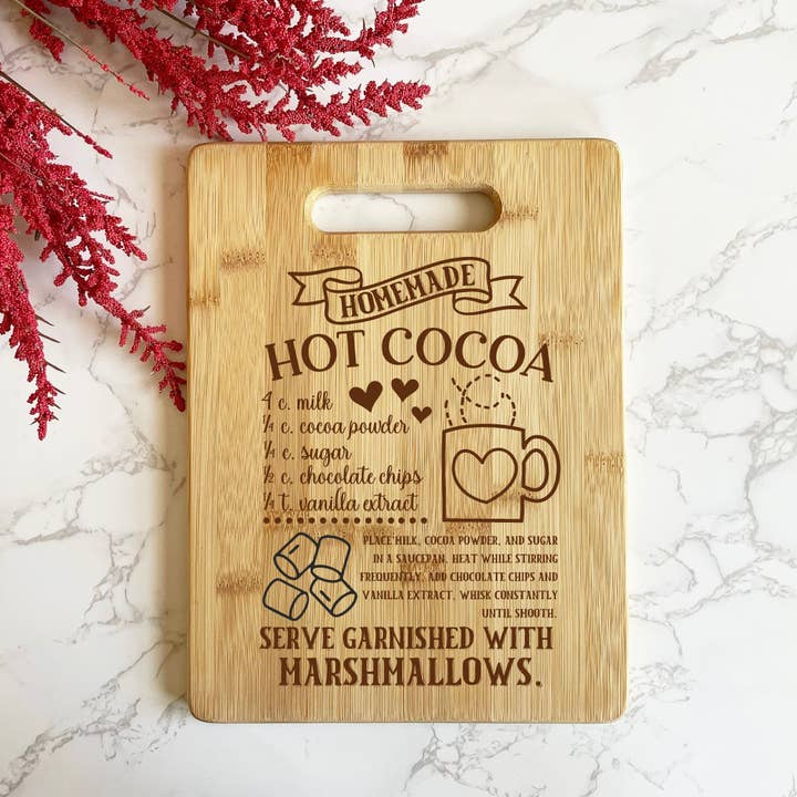 Ginger Squared - Vendita all'ingrosso Taglieri - Tagliere - Ricetta cioccolata calda
