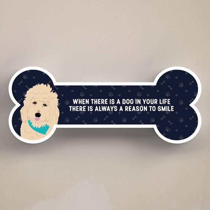 P5447 - Goldendoodle Dog Reason To Smile Katie Pearson Artwo for wholesale by Vivid Squid Wholesale