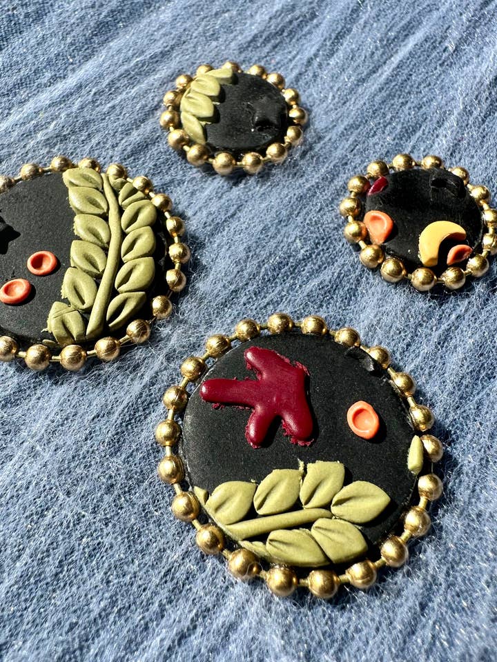 Brincos de Meia-Noite Sky Witchchy Halloween por atacado de She makes clay