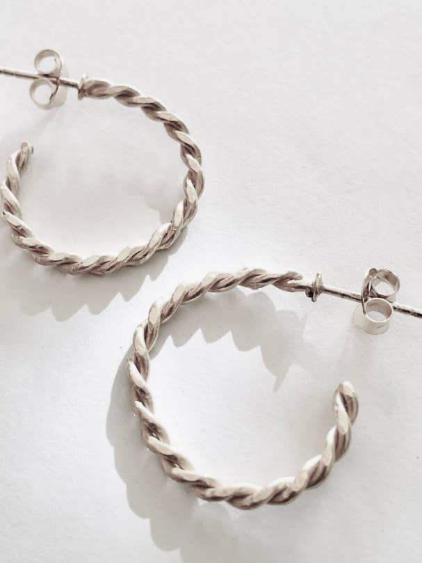 DUO Oorringen - Sterling zilver voor wholesale door Sue Ibars