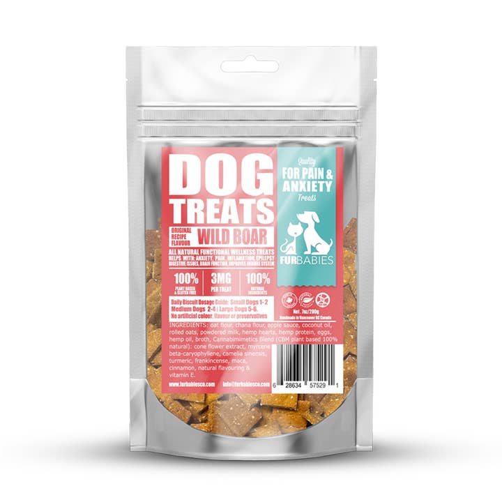 Wild Boar Plant Based dog treats for pain & anxiety 200g for wholesale by FurBabies Pet Products