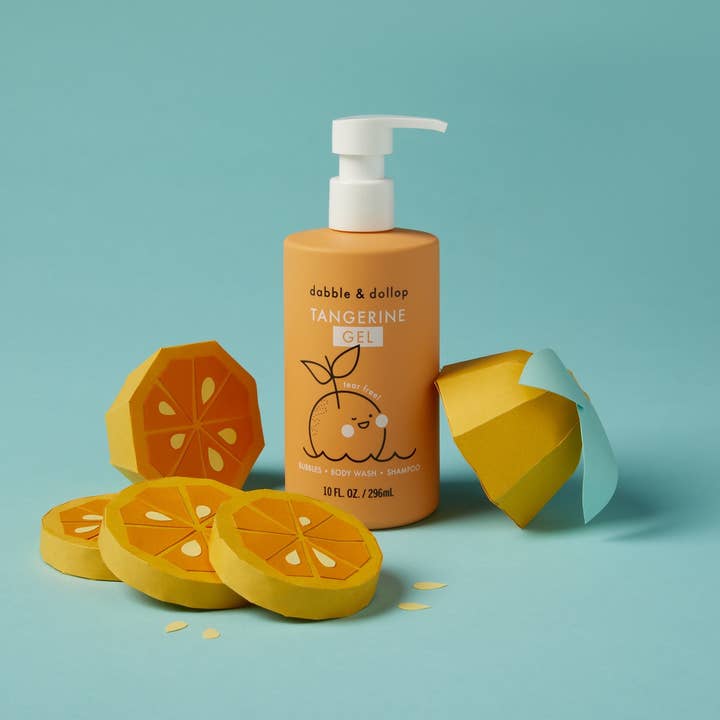 Dabble & Dollop® - Wholesale Baby Bath Set - Kids & Baby - Citrus Kiss Bath Gift Set (incl. mixing bowl)6