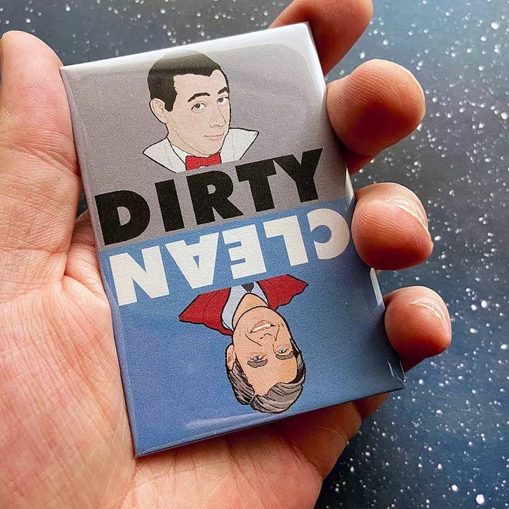 The Red Swan Shop - Vendita all'ingrosso Calamite - Magnete per lavastoviglie «Pee Wee and Mr. Rogers»1