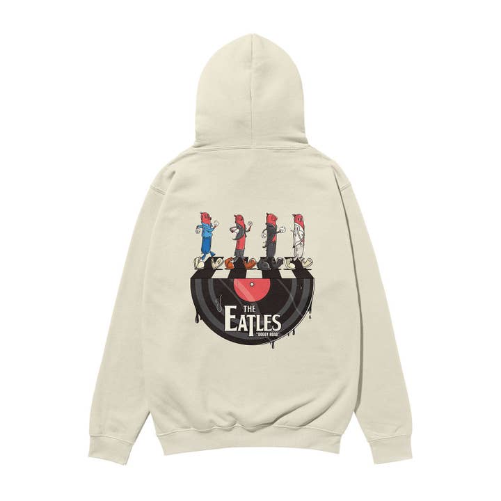The Eatles Heavyweight Organic Hoodie Stone for wholesale by Weekend Concept
