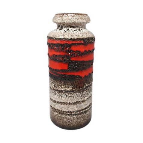 Gran jarrón de lava Scheurich original impresionante de los años 70 para venta al por mayor de MadInteriorArt