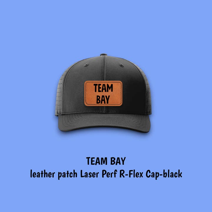 GORRA TEAM BAY - PARCHES DE CUERO EN GORRA PERFORADA para venta al por mayor de Equine & Design, LLC