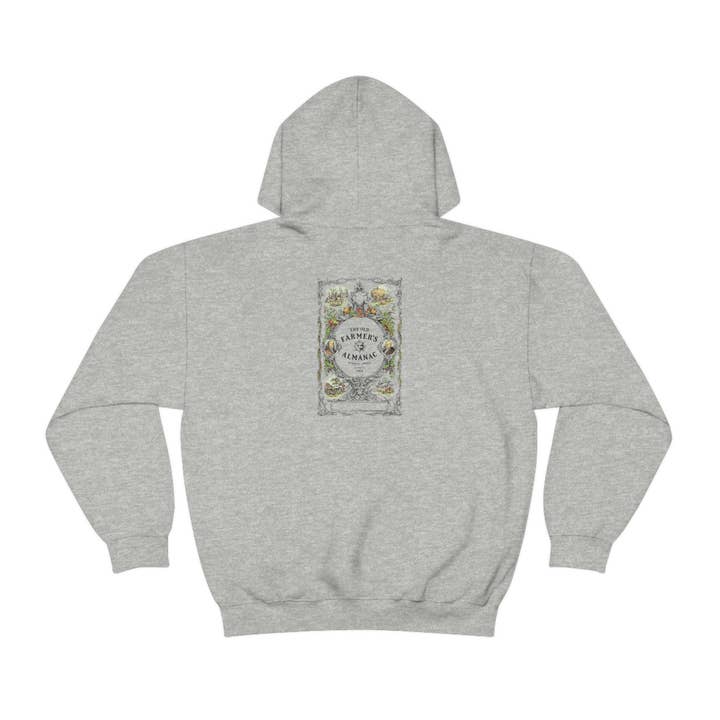 Old Farmer's Almanac Stressed But Blessed Sunflower Heavy Blend Hooded Sweatshirt, perfect for cool crisp days for wholesale by Sunbeltgifts Home Décor