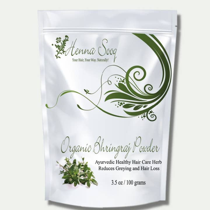 Henna Sooq - Wholesale Hair Dye - Organic Bhringraj Powder - Effective Against Scalp Allergies