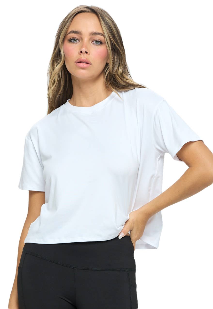Knit Riot – Engroshandel T-shirt – til kvinder – Kortærmet Boxy Cropped Tee18