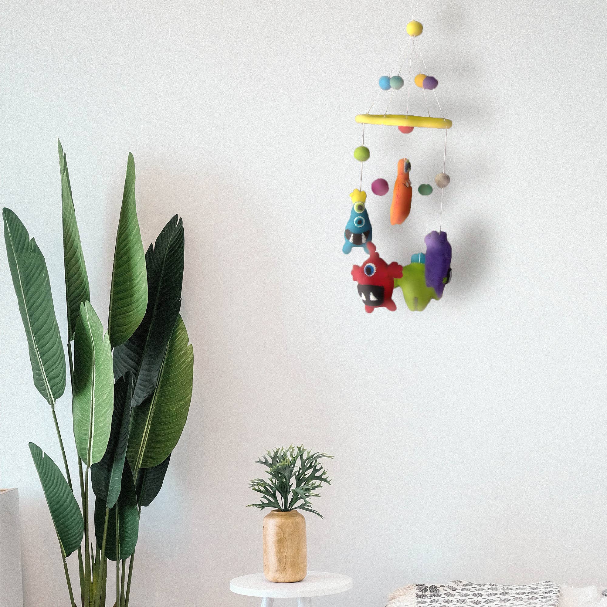 Global Crafts – wholesale Baby mobile – Colorful Monster Baby Nursery Felt Mobile3