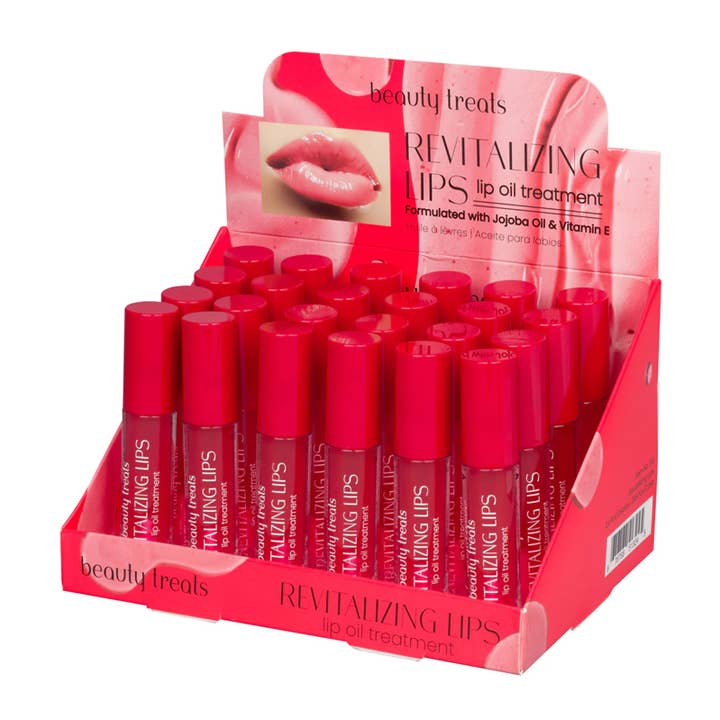 PINEAPPLE Beauty - Wholesale Lip Treatment/Mask - Beauty Treats 513 Revitalizing Lip Oil Treatment - 24pc