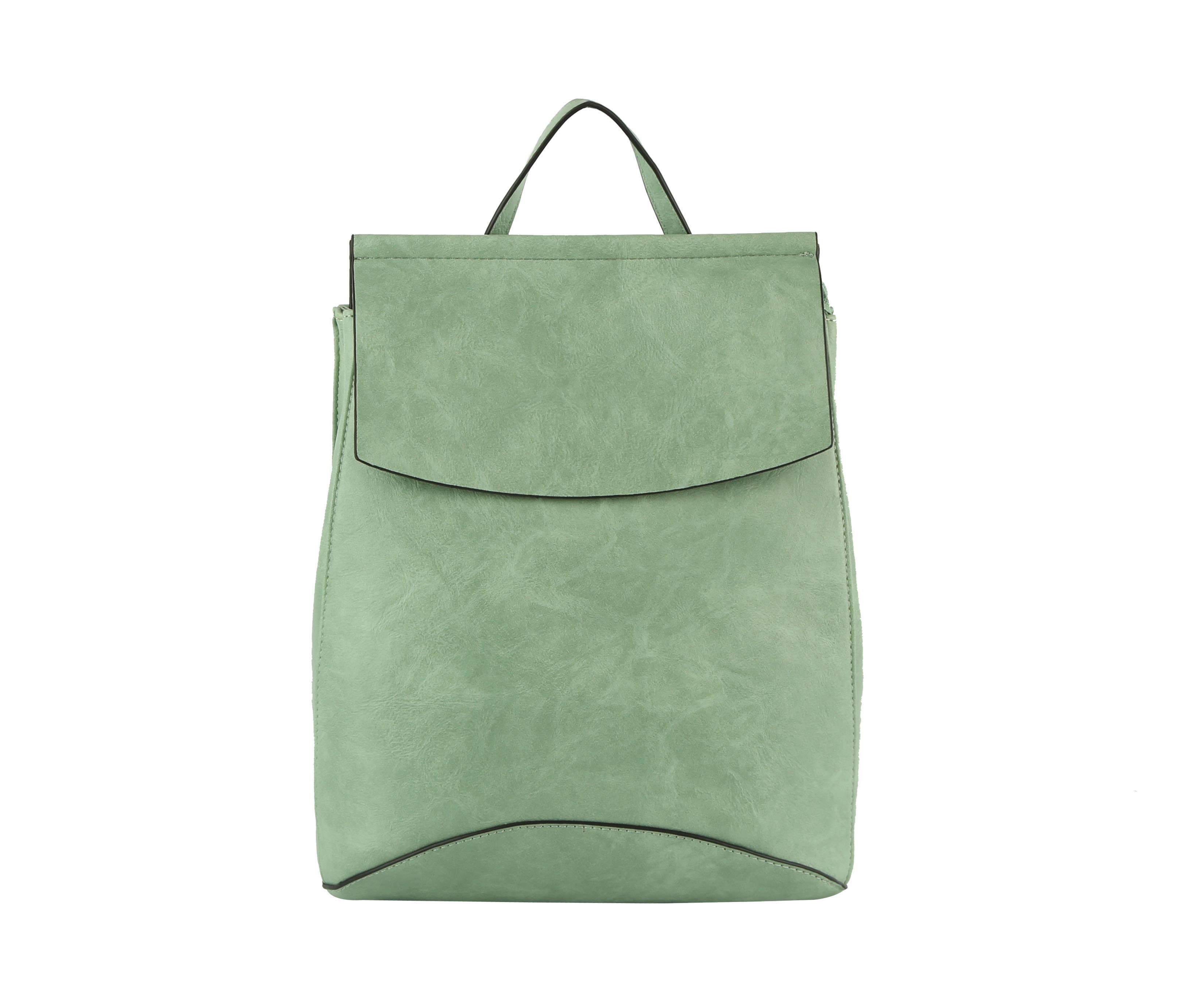 MiMi Wholesale - Wholesale Backpack - Women's - UNV0069 Flap Over Convertible Backpack2