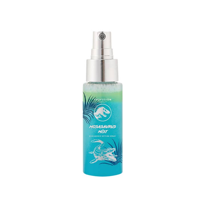 Jurassic World Hydrating and Long-wearing Mosasaurus Mist for wholesale by Profusion Cosmetics