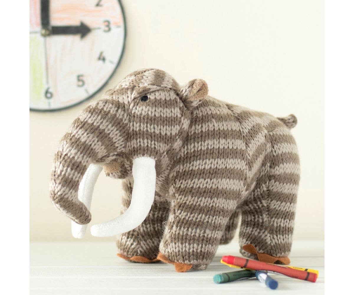 Best Years Ltd - Wholesale Stuffed/Plush Toy - Kids & Baby - Knitted Woolly Mammoth Prehistoric Soft Toy Teddy1
