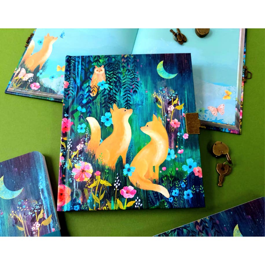 Roger La Borde - Wholesale Notebook - Moonlit Meadow Lockable Notebook - ASD 028