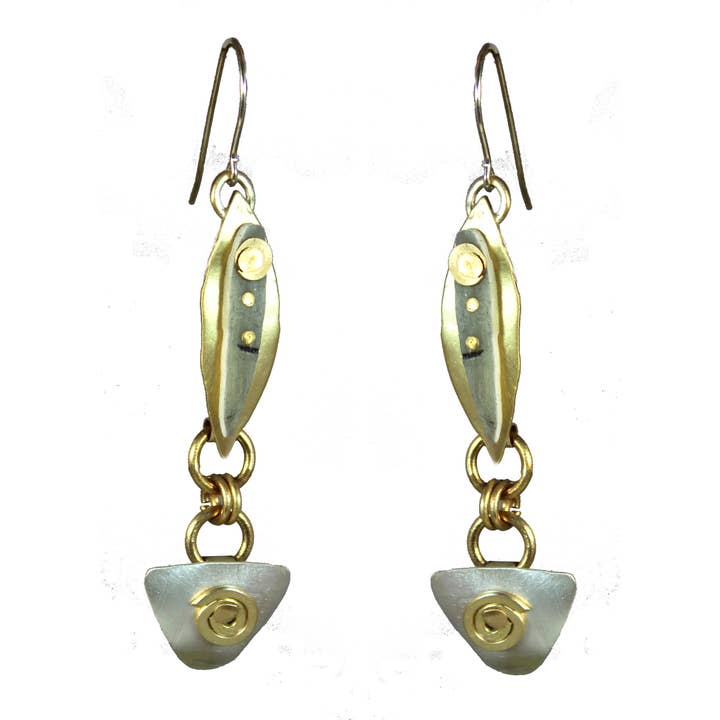 Handmade Imprints Earrings Polymer Clay Brass and Sterling for wholesale by Whitney Designs Ltd.