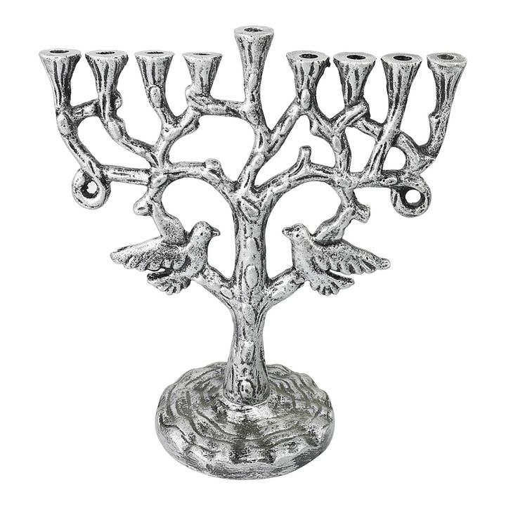 Pássaros de Metal Menorah 10" por atacado de A&M Judaica And Gifts