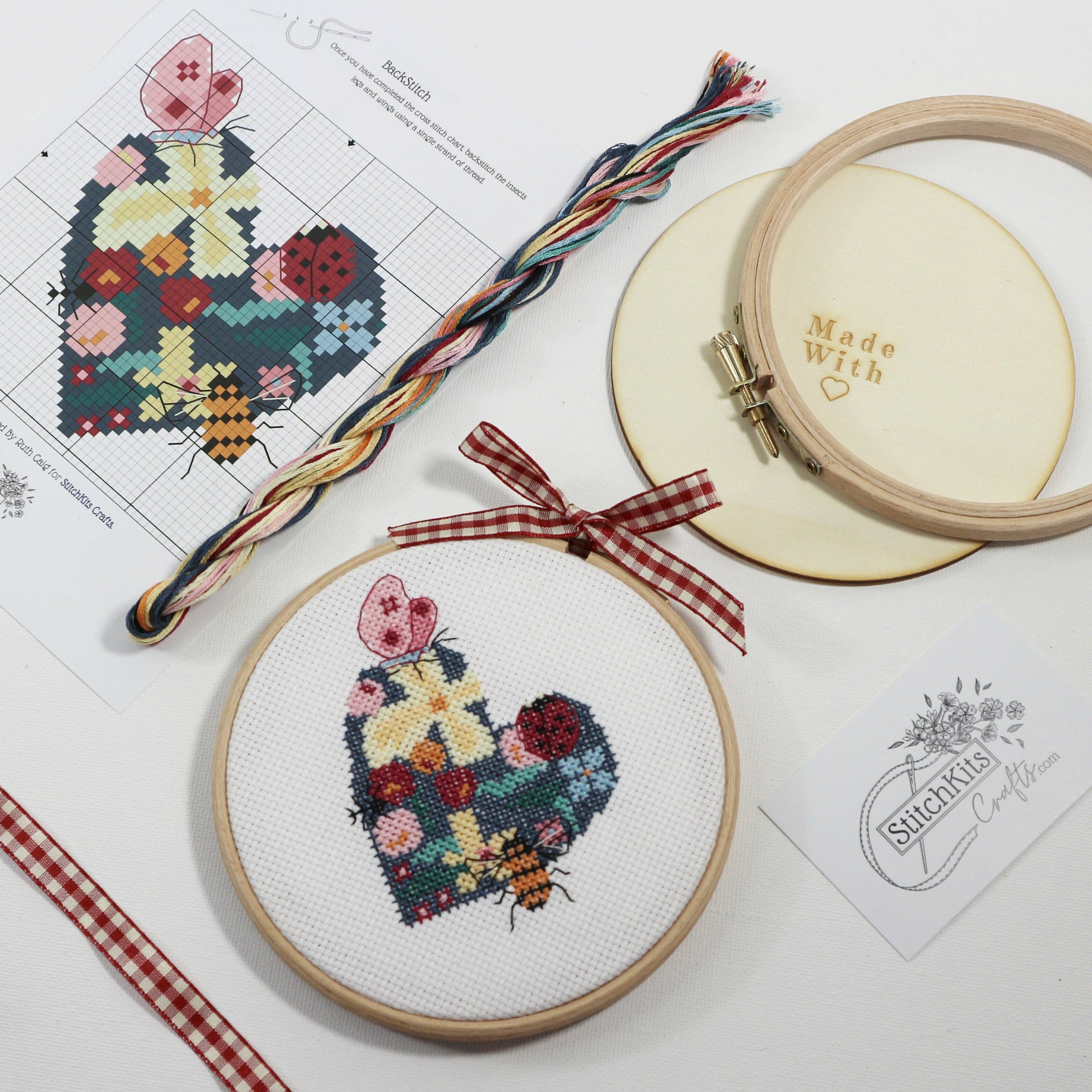 Stitchkits Crafts - Wholesale Embroidery/Cross Stitch Supplies - Woodland Heart, Cross Stitch Kit0