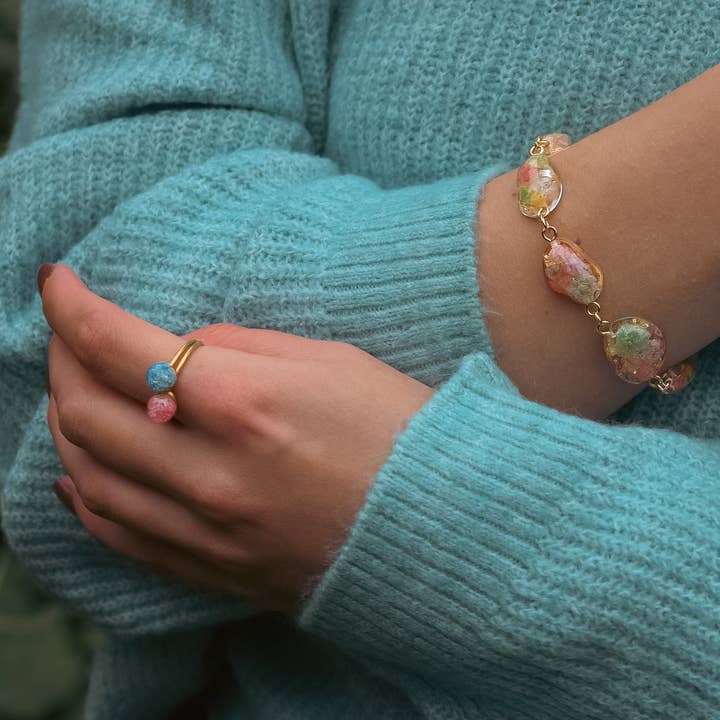 CH Design - Wholesale Band/Stacked Ring - Late Bloomers Pink Ring3