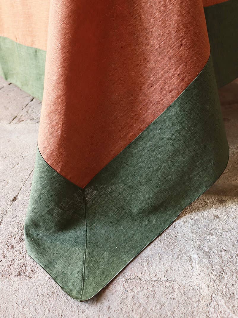 Giardino Segreto - Vendita all'ingrosso Tovaglie - Tovaglia in puro lino BICOLOR3