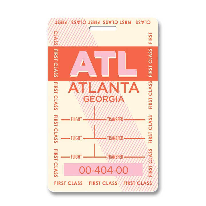 Atlanta Bagage Tag for engroshandel hos Smitten Kitten