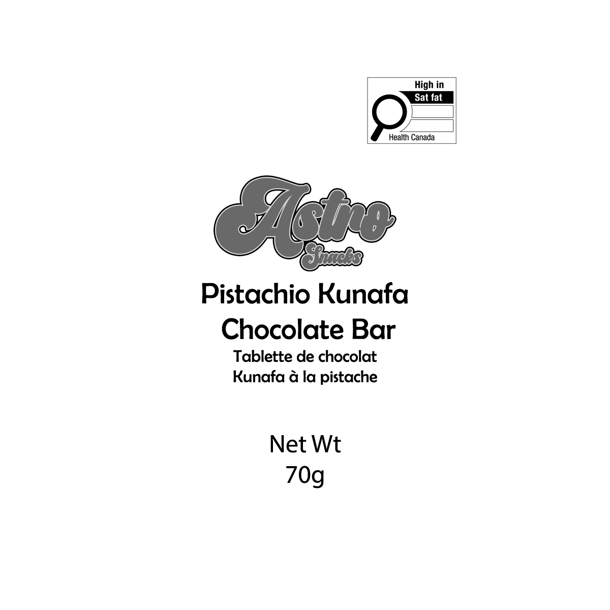 Astro Snacks – Engroshandel Chokoladebar – Chokoladebar med pistaciefyld (Dubai Chokoladebar)4