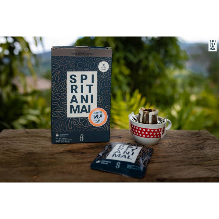 Spirit Animal Coffee - Wholesale Ground Coffee - Single use pour-over drip bags - Bourbon Specialty Coffee