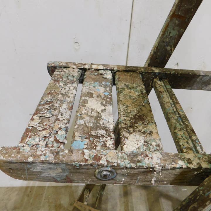 My Amigos Imports - Wholesale Free Standing Shelf - Vintage Wooden Ladder-#13-Great Display-19x36Dx57H inches9