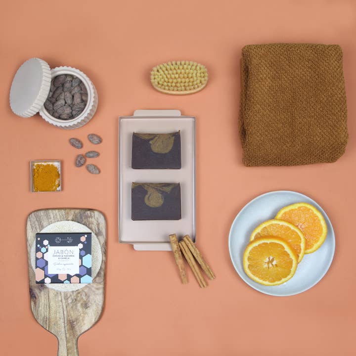 FLOCONUT - Wholesale Bar Soap - COCOA, ORANGE, AND CINNAMON SOAP1