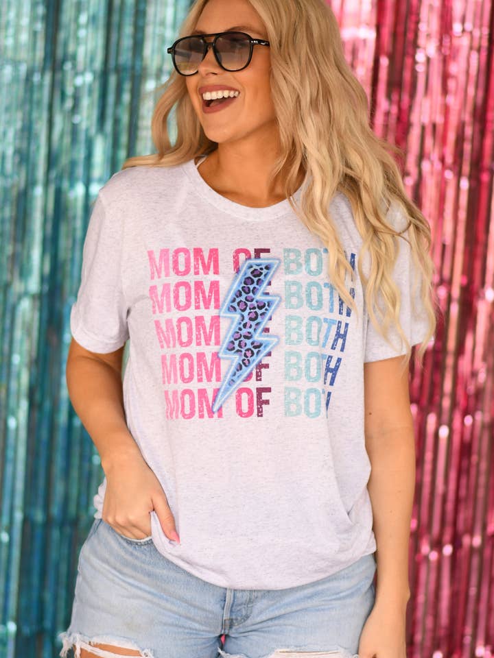 Mom of Both Bolt Tee for wholesale by P&PD Wholesale