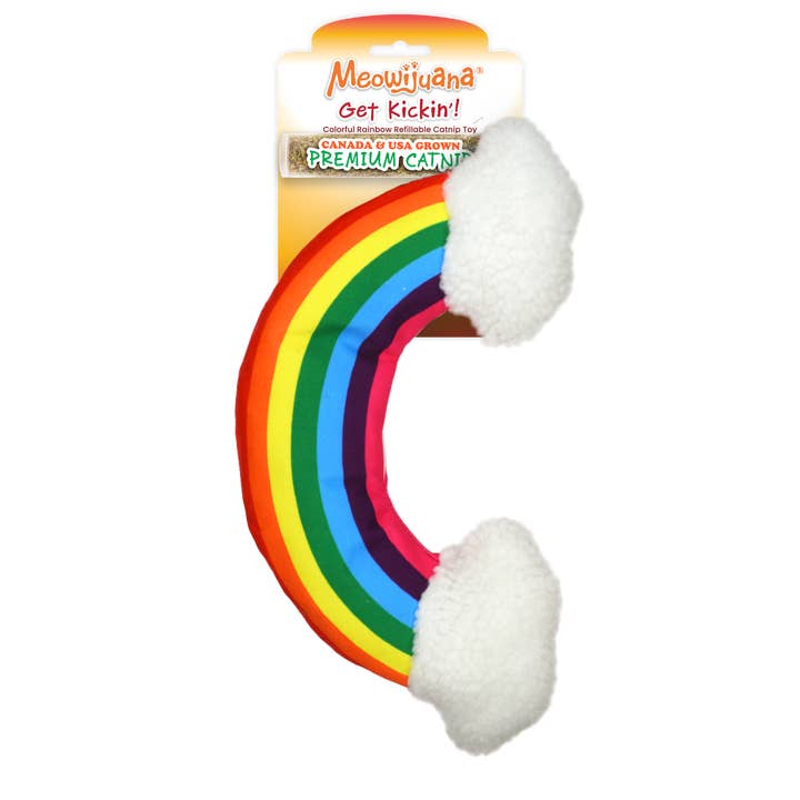 Meowijuana - Wholesale Pet Toy - Cat - Get Kickin' Rainbow Kicker Refillable Cat Toy