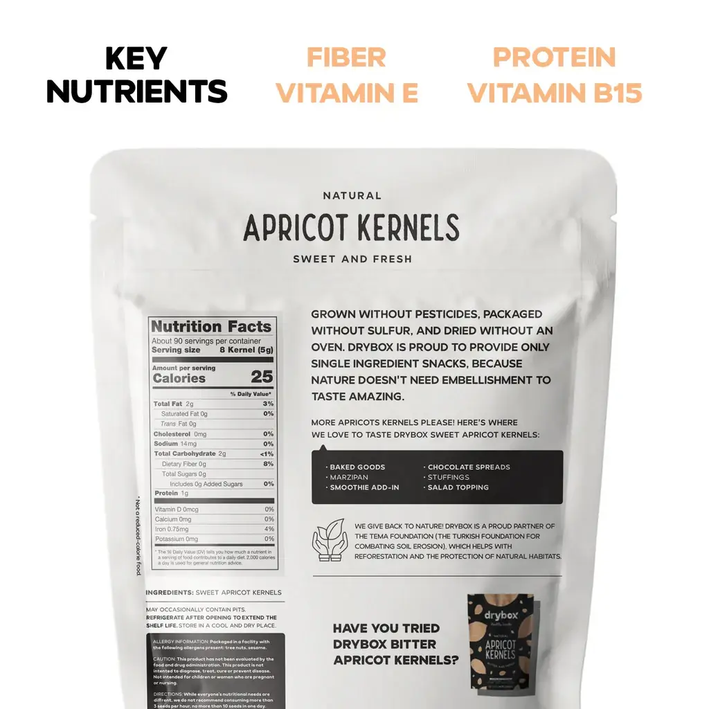 Biggbrands GmbH - Wholesale Fruit Snacks - Drybox Sweet apricot kernel - doypack (456gr) 16OZ1