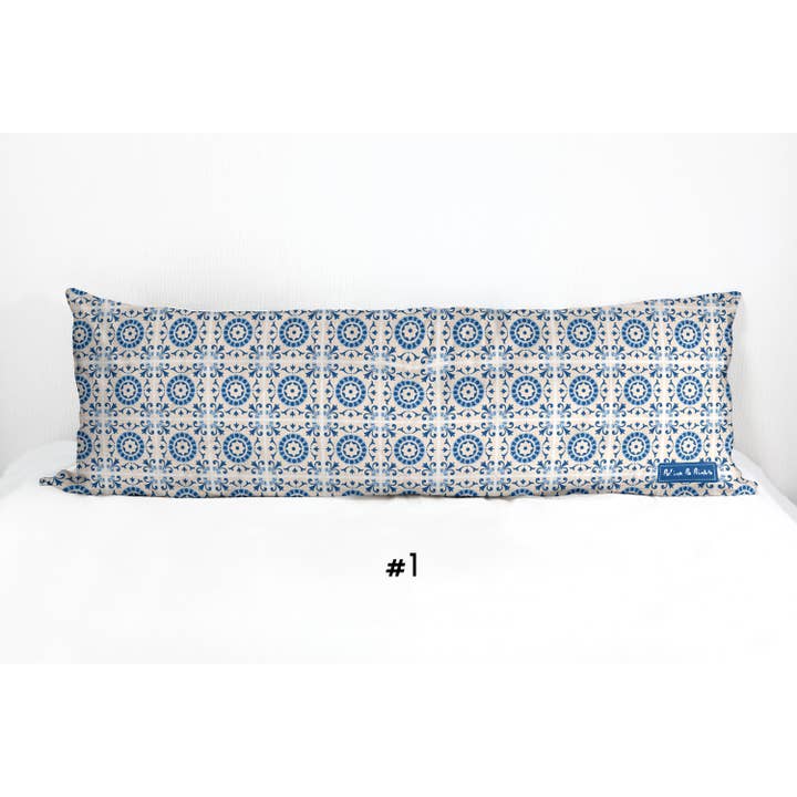 Fundas de almohada corporal 20x54 con cremallera. Funda de almohada geométrica. para venta al por mayor de Polina Po Prints