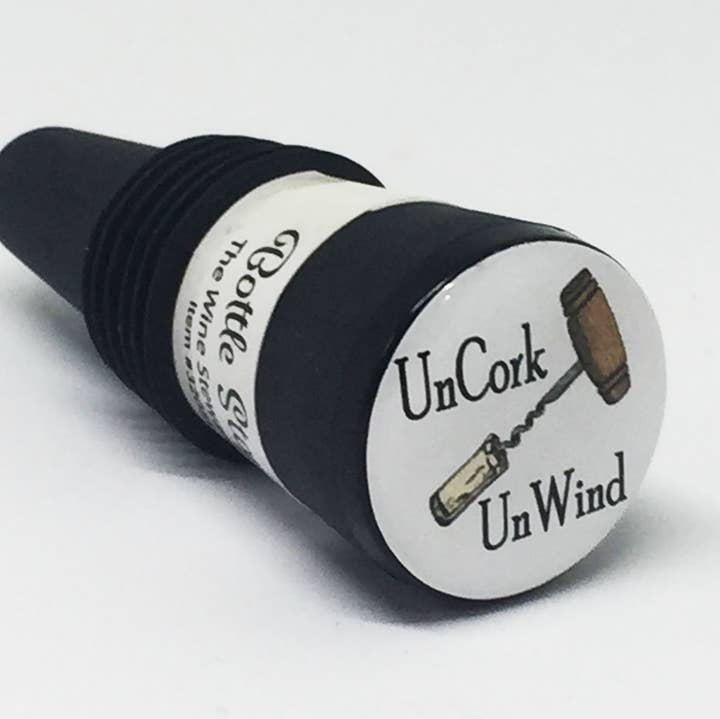 Uncork Unwind Bottle Stopper for wholesale by The Wine Steward LLC
