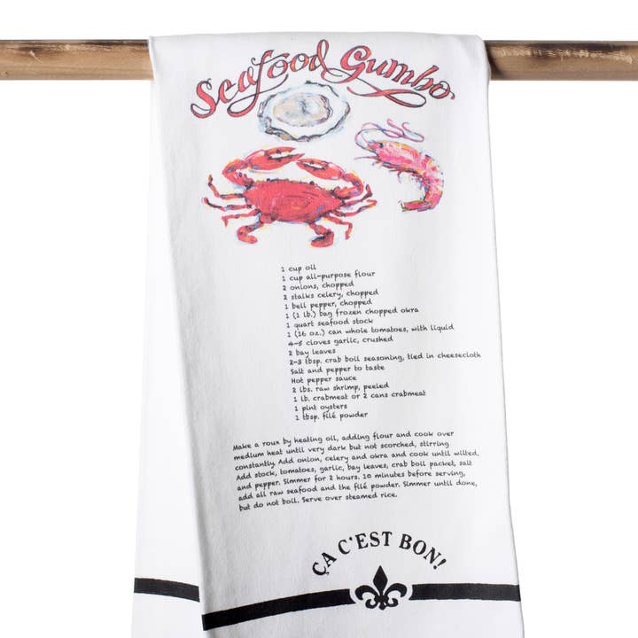 Kitchen Towel - Ca C'est Bon Seafood Gumbo for wholesale by THE PARISH LINE