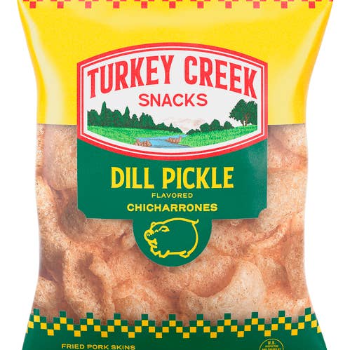 Turkey Creek Creek Pork Skn DILL Peg Bag 12 Per Box for wholesale by Shop The King