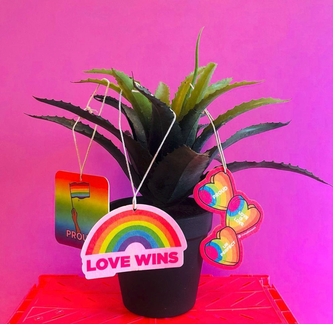 Studio Soph (We Pay Your Import Fees - We Ship DDP) – Engroshandel Luftfrisker til bilen – unisex – Luftfrisker med stolt LGBTQ regnbuegradientflag4