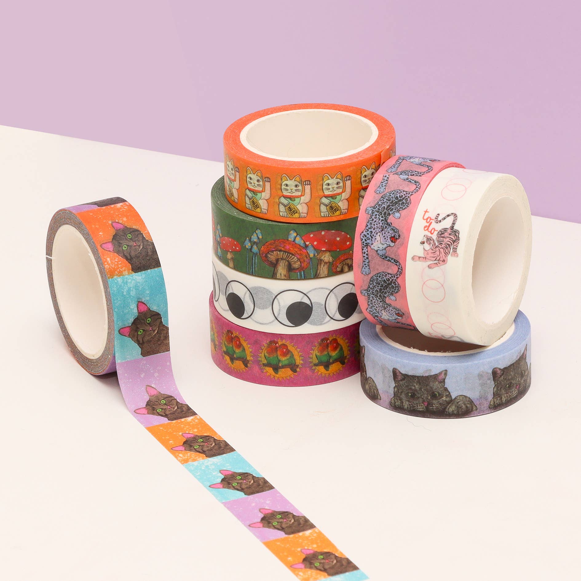 Fawn & Thistle Ltd (US Duties Paid) - Wholesale Washi Tape - Mushroom and Toadstools Washi Tape | Paper Tape | Funghi8