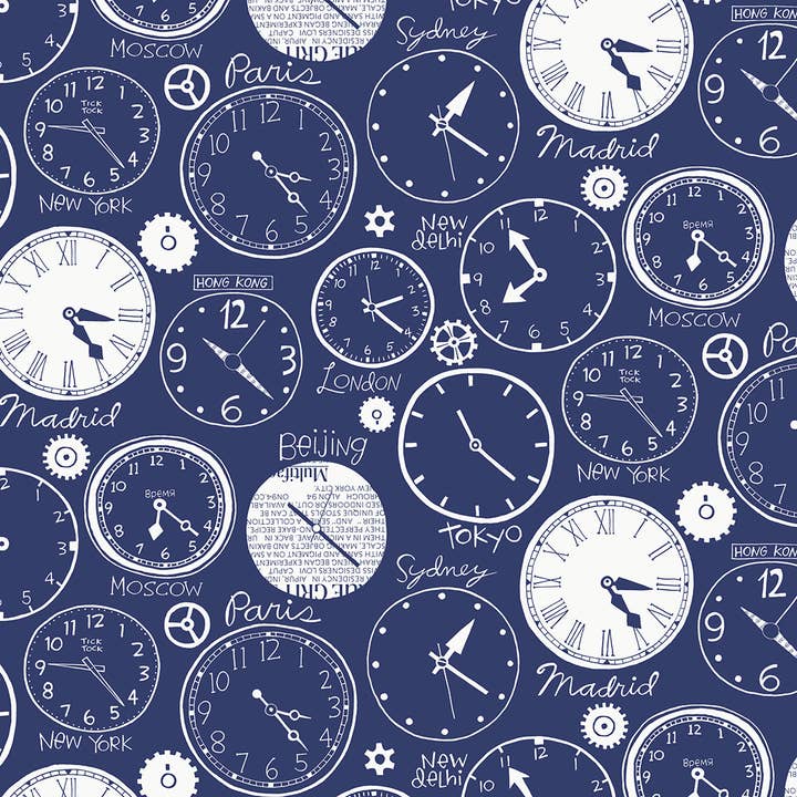 loboloup - Vente Papier peint - Horloges mondiales