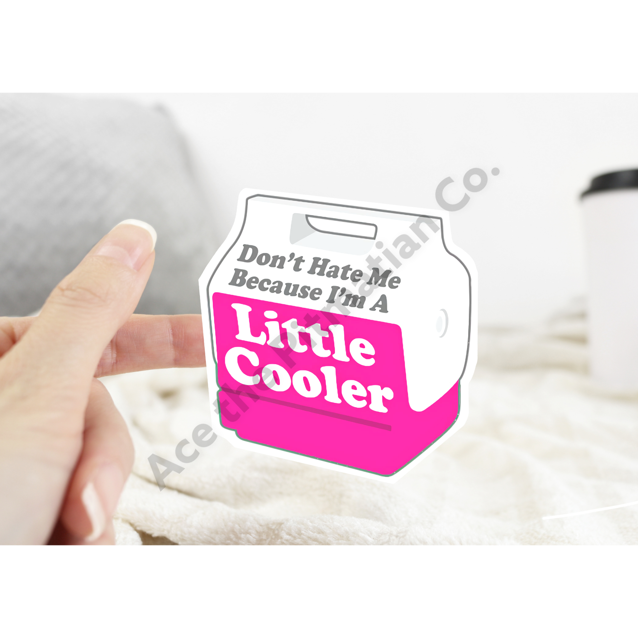Ace the Pitmatian Co - Wholesale Sticker - Don’t Hate Me Because I’m a Little Cooler Sticker6