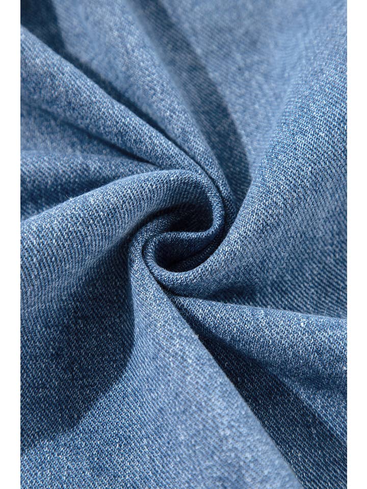 66DISCO - Wholesale Denim Jacket - Women's - Stripe Washed Oversize Pocketed Denim Jacket (S-XL)24